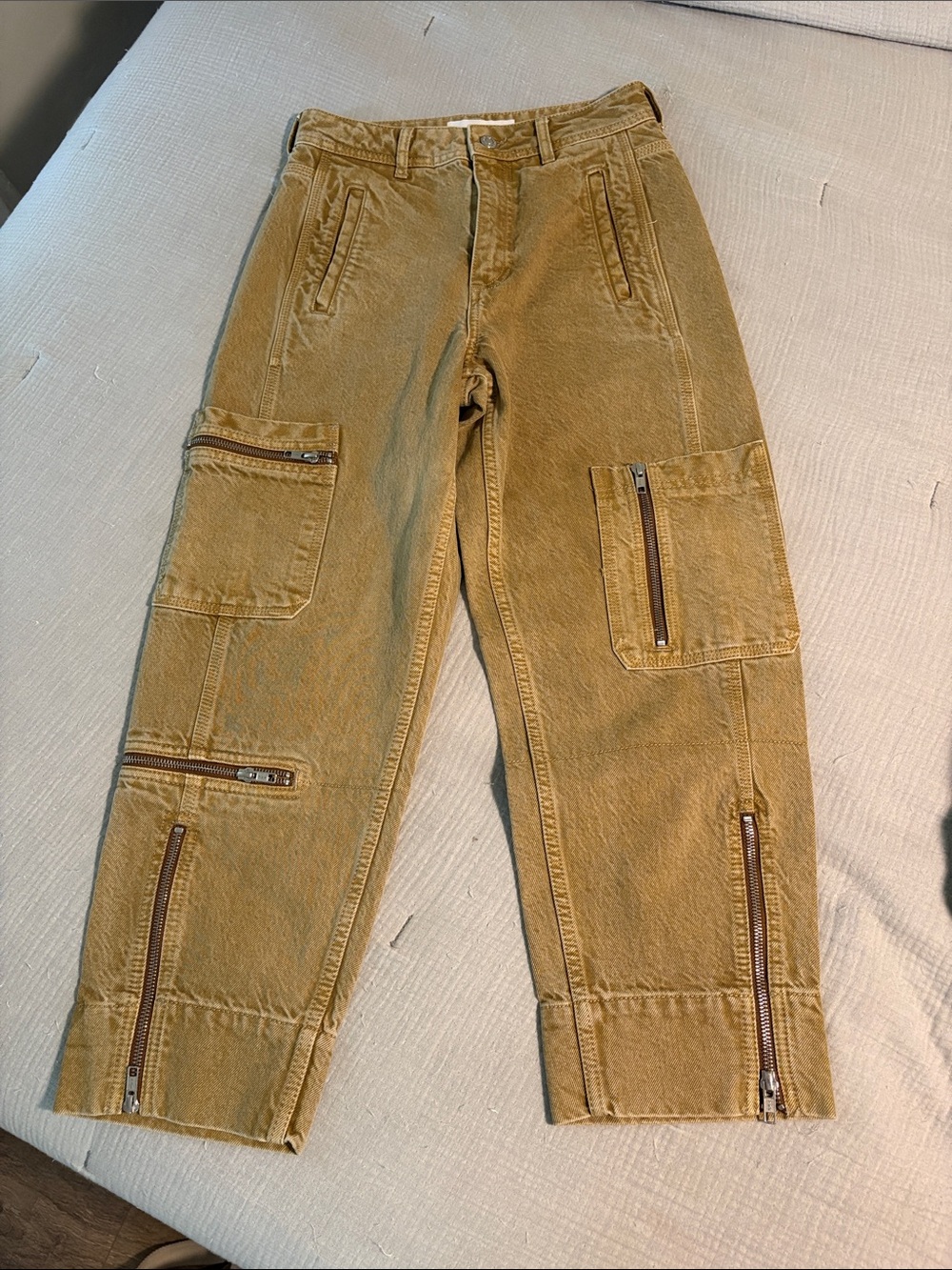 Topshop Men's Cargo Pants in Tan